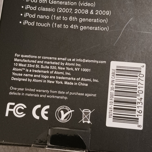 NWT!! YOUSE 10FT PREMIUM 30-PIN CABLE - Picture 7 of 7